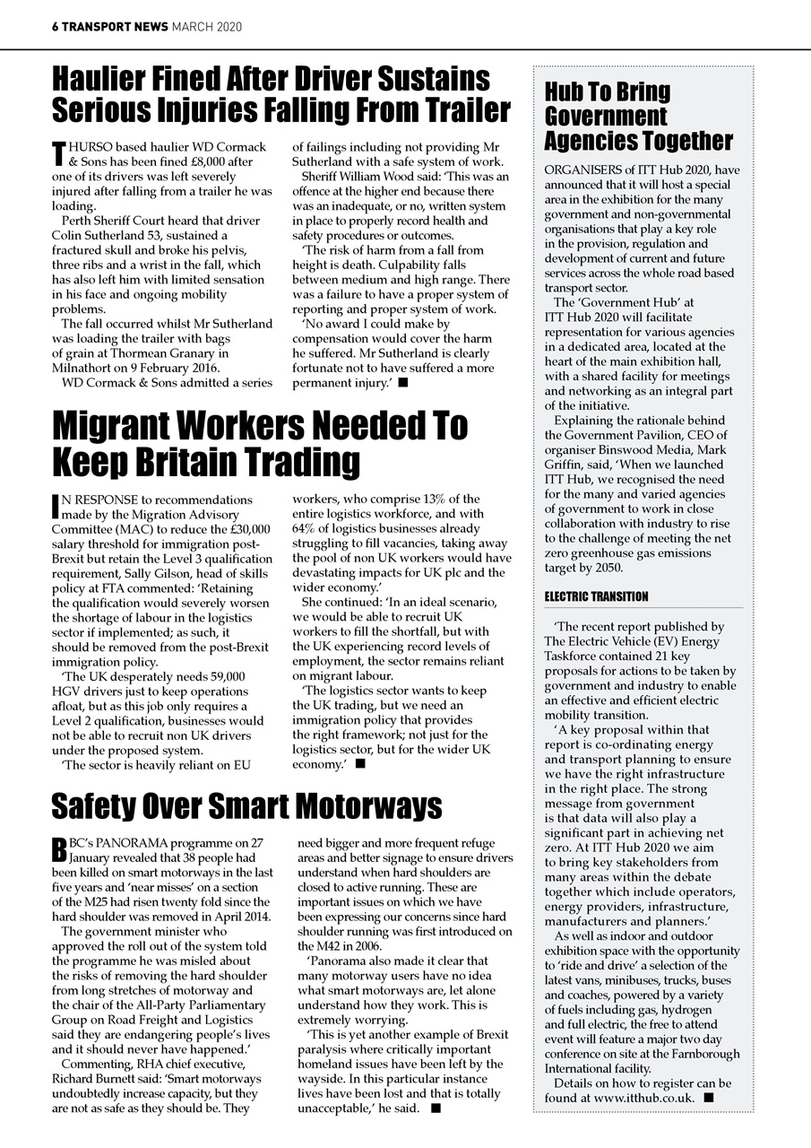 Transport News Preview Pages