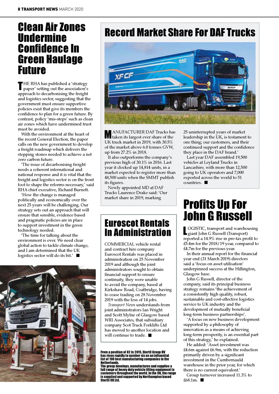 Transport News Preview Pages