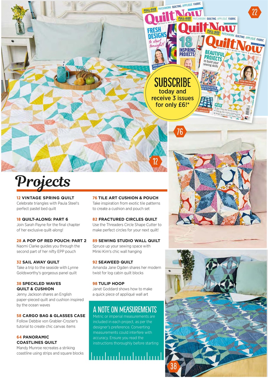 Quilt Now Preview Pages