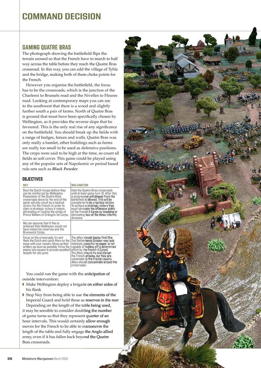 Miniature Wargames Preview Pages