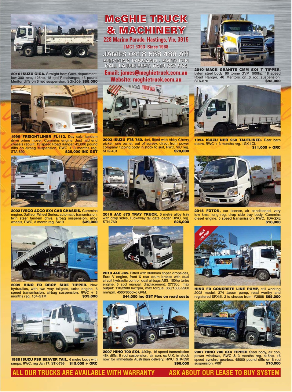 JUST TRUCKS Preview Pages