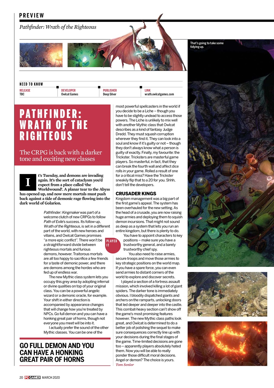 PC Gamer (UK Edition) Preview Pages