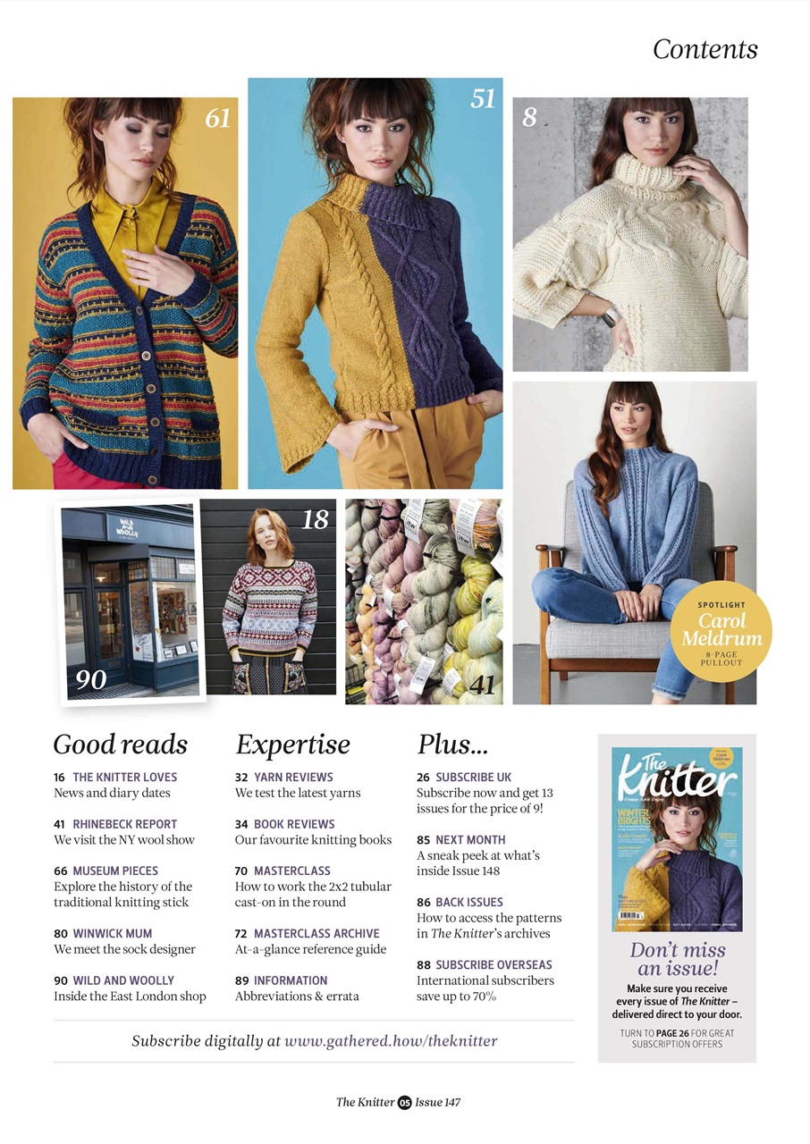 The Knitter Preview Pages