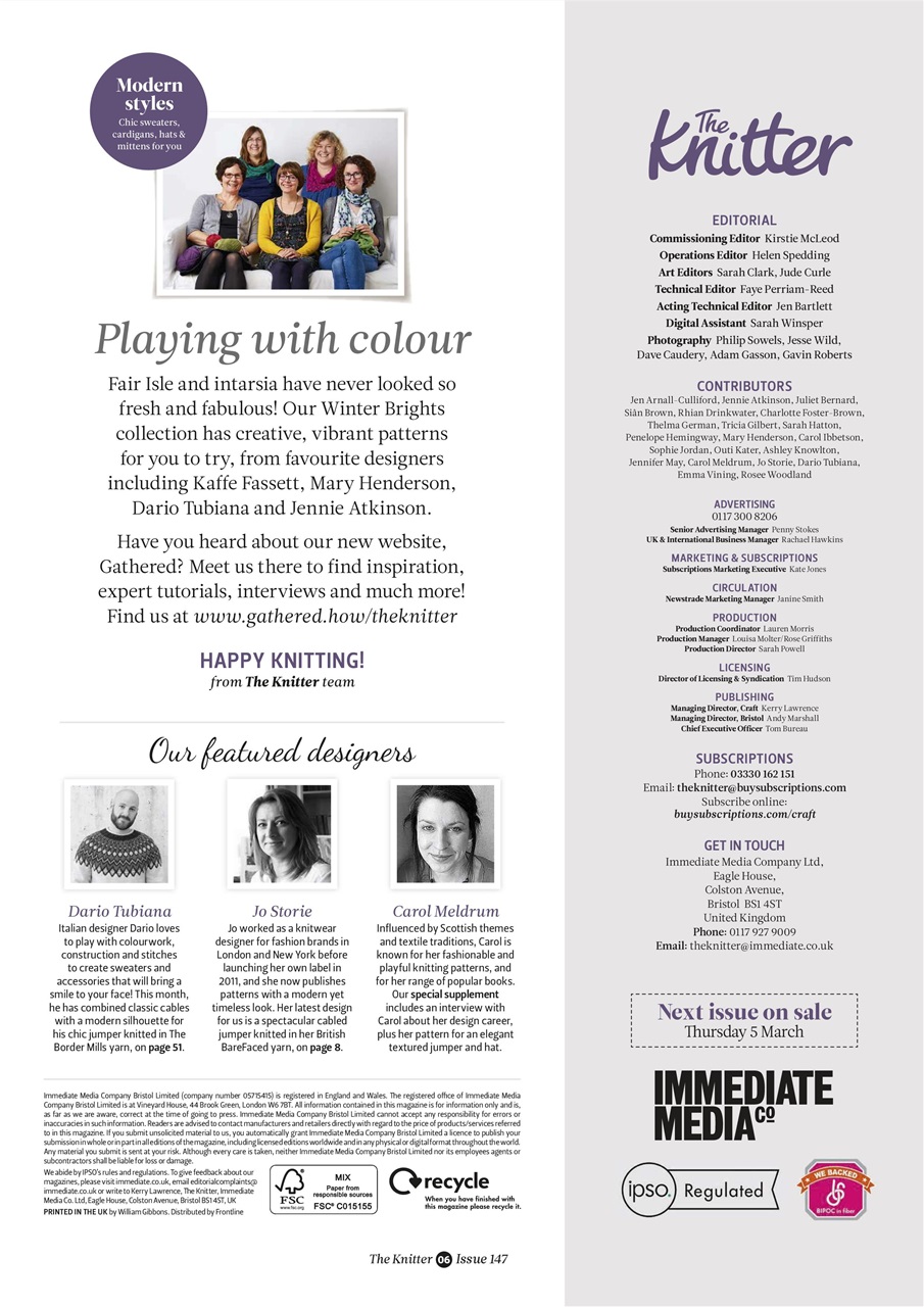 The Knitter Preview Pages