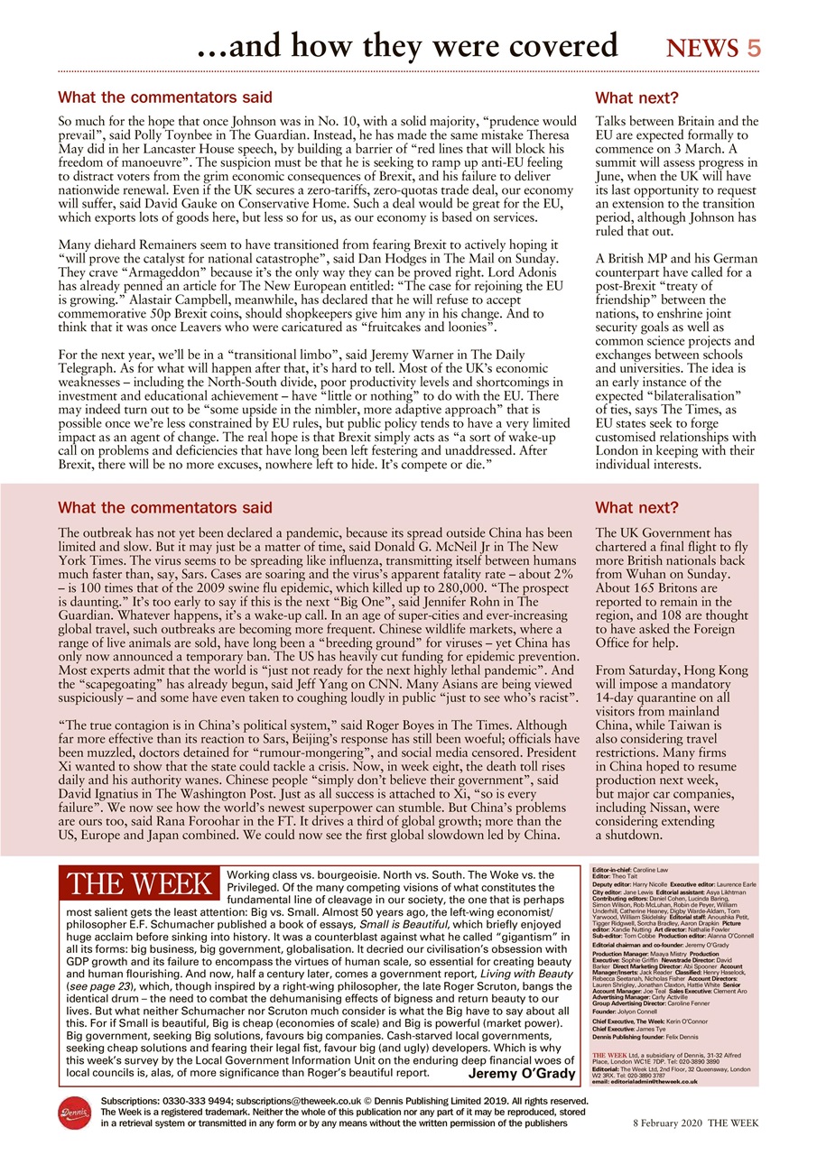 The Week Preview Pages