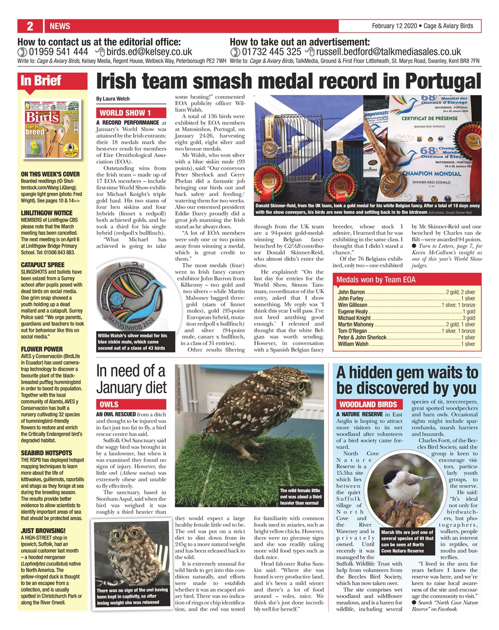 Cage & Aviary Birds Preview Pages