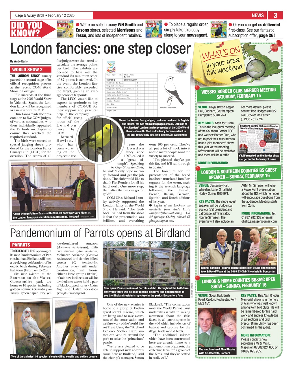 Cage & Aviary Birds Preview Pages