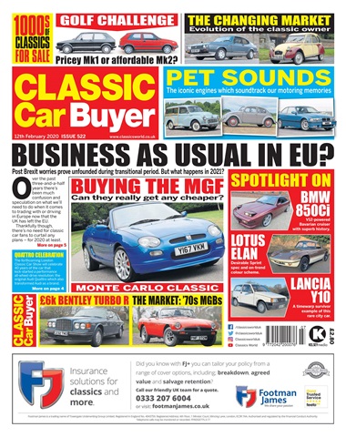 Classic Car Buyer issue 12/02/2020