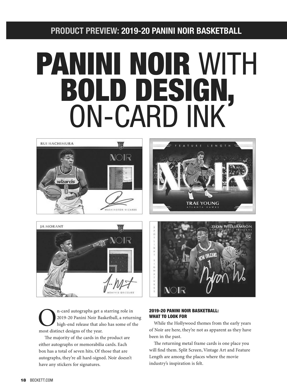 Beckett Basketball Magazine Preview Pages