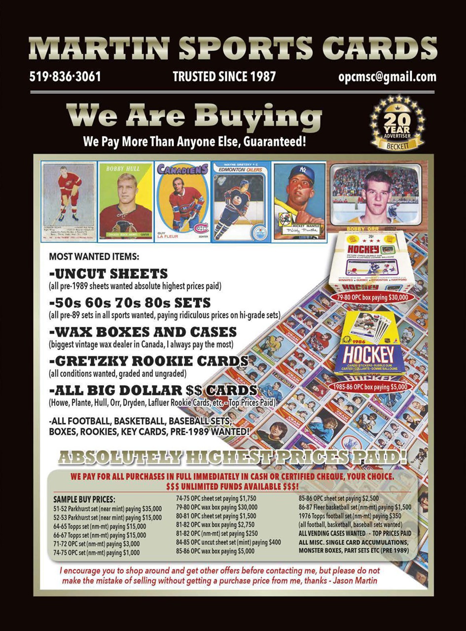 Beckett Hockey Magazine Preview Pages
