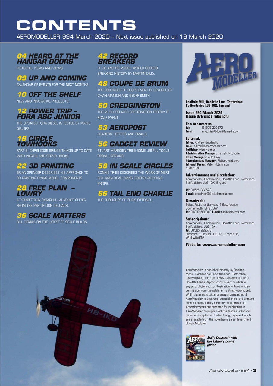 AeroModeller Preview Pages