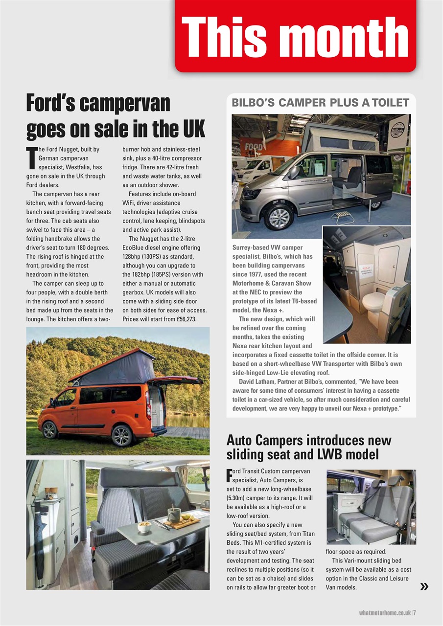 What Motorhome magazine Preview Pages