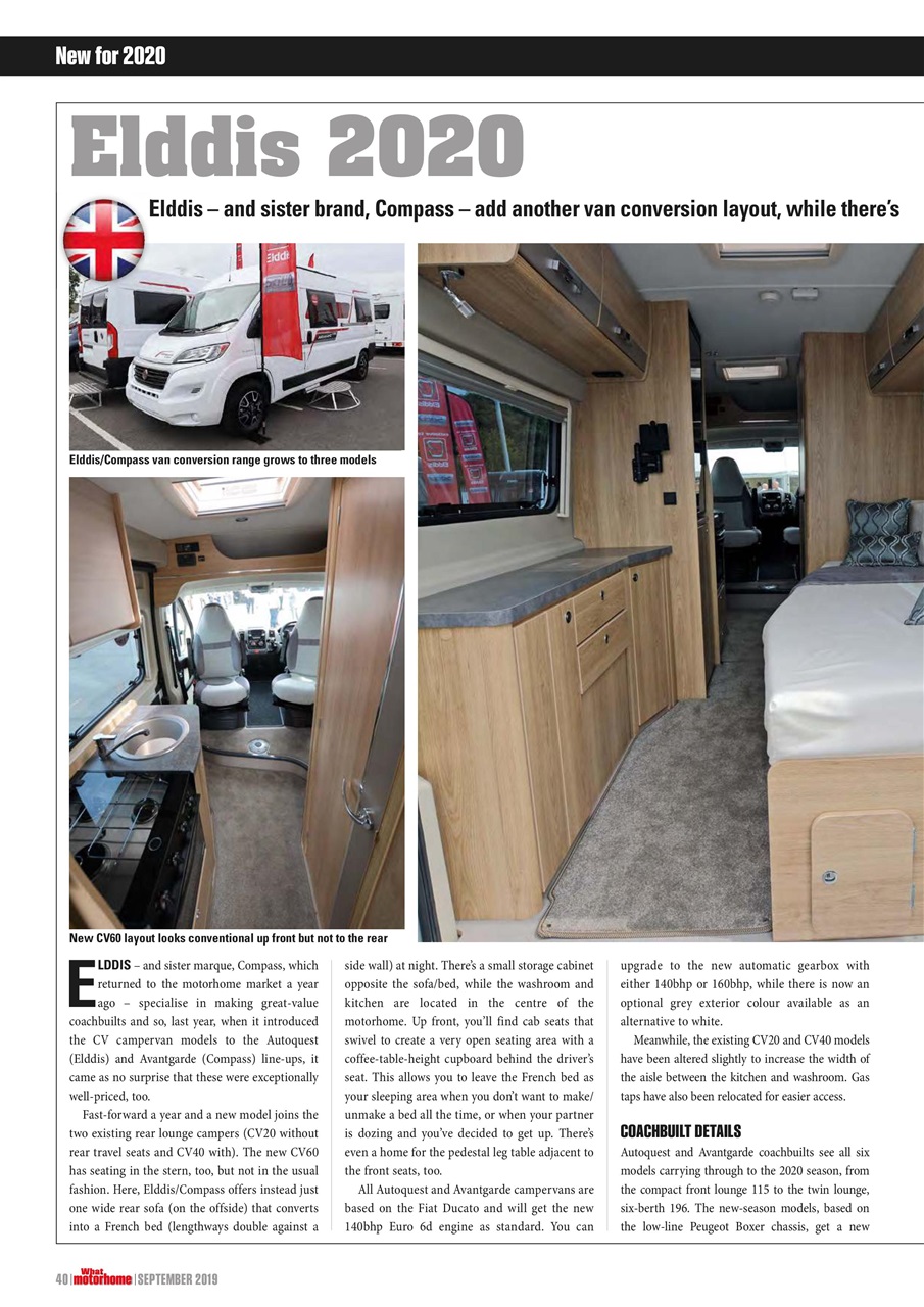 What Motorhome magazine Preview Pages