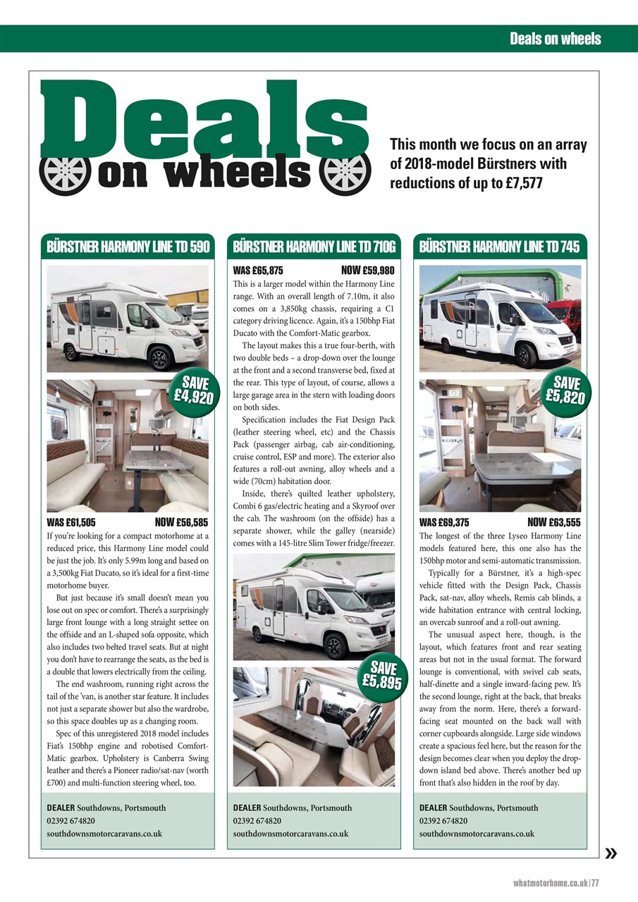 What Motorhome magazine Preview Pages