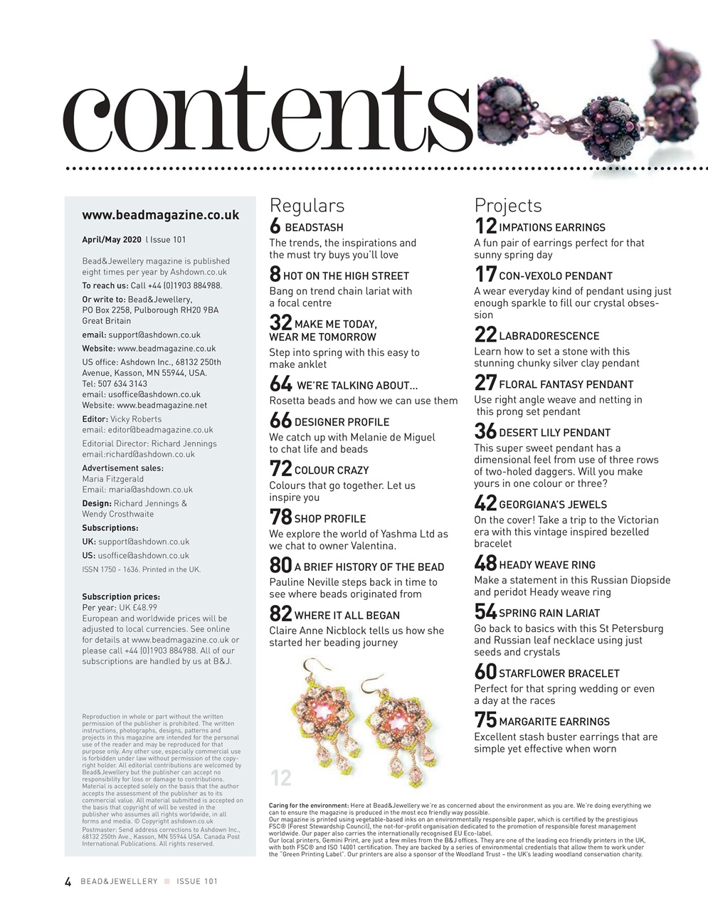 Bead & Jewellery Magazine Preview Pages