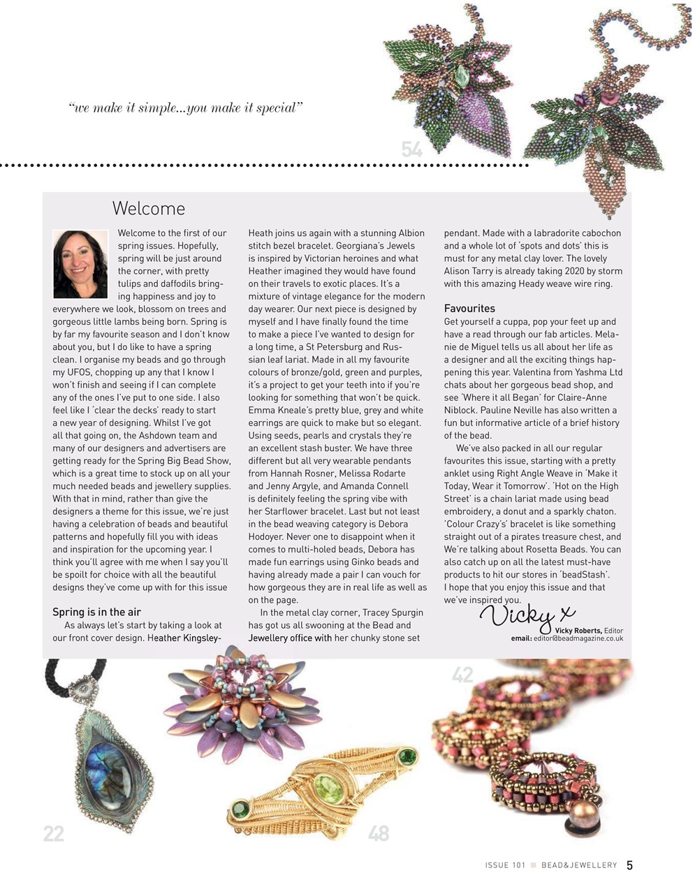 Bead & Jewellery Magazine Preview Pages