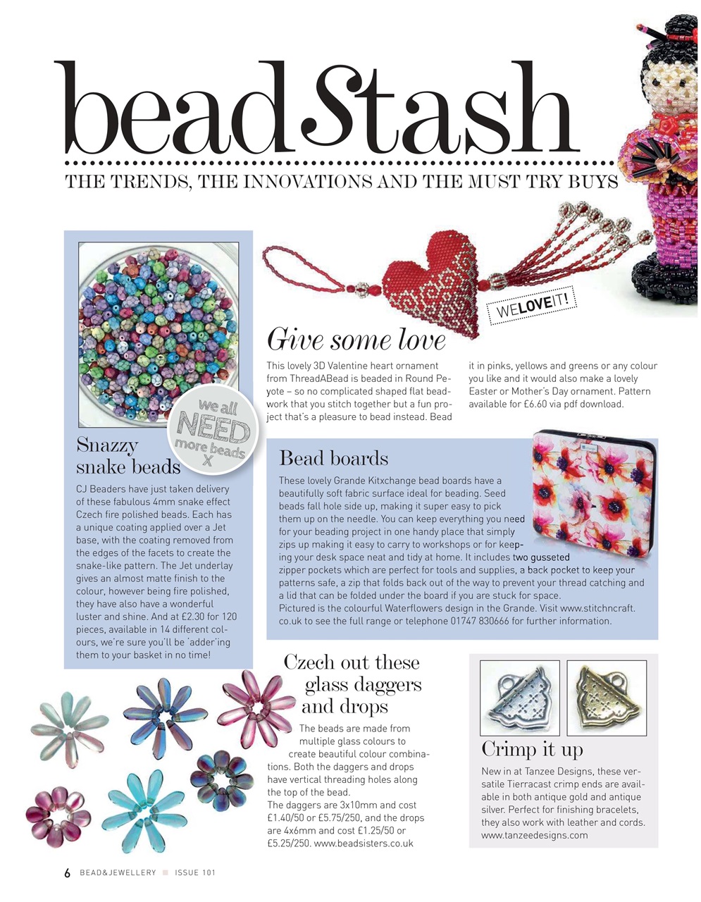 Bead & Jewellery Magazine Preview Pages