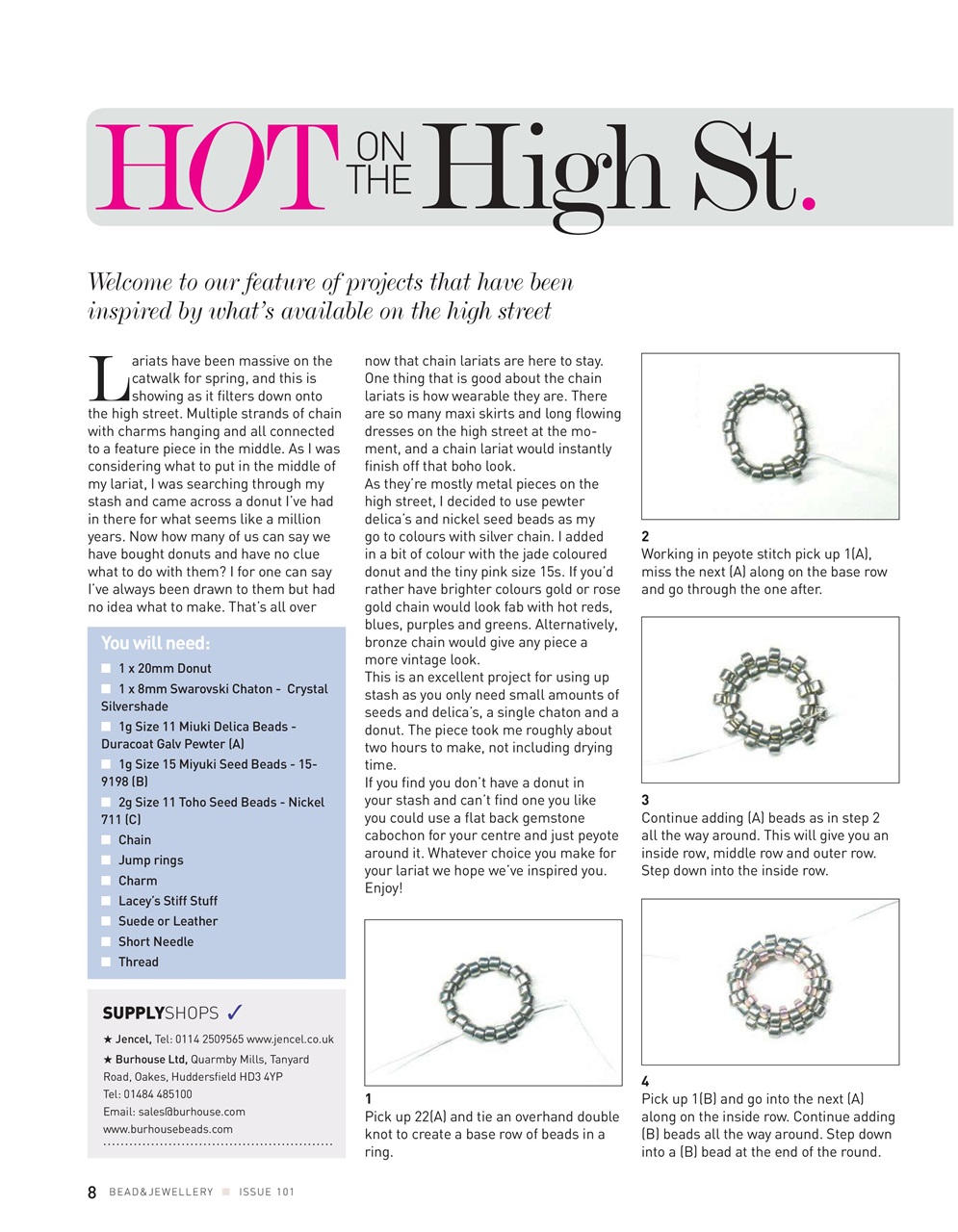 Bead & Jewellery Magazine Preview Pages