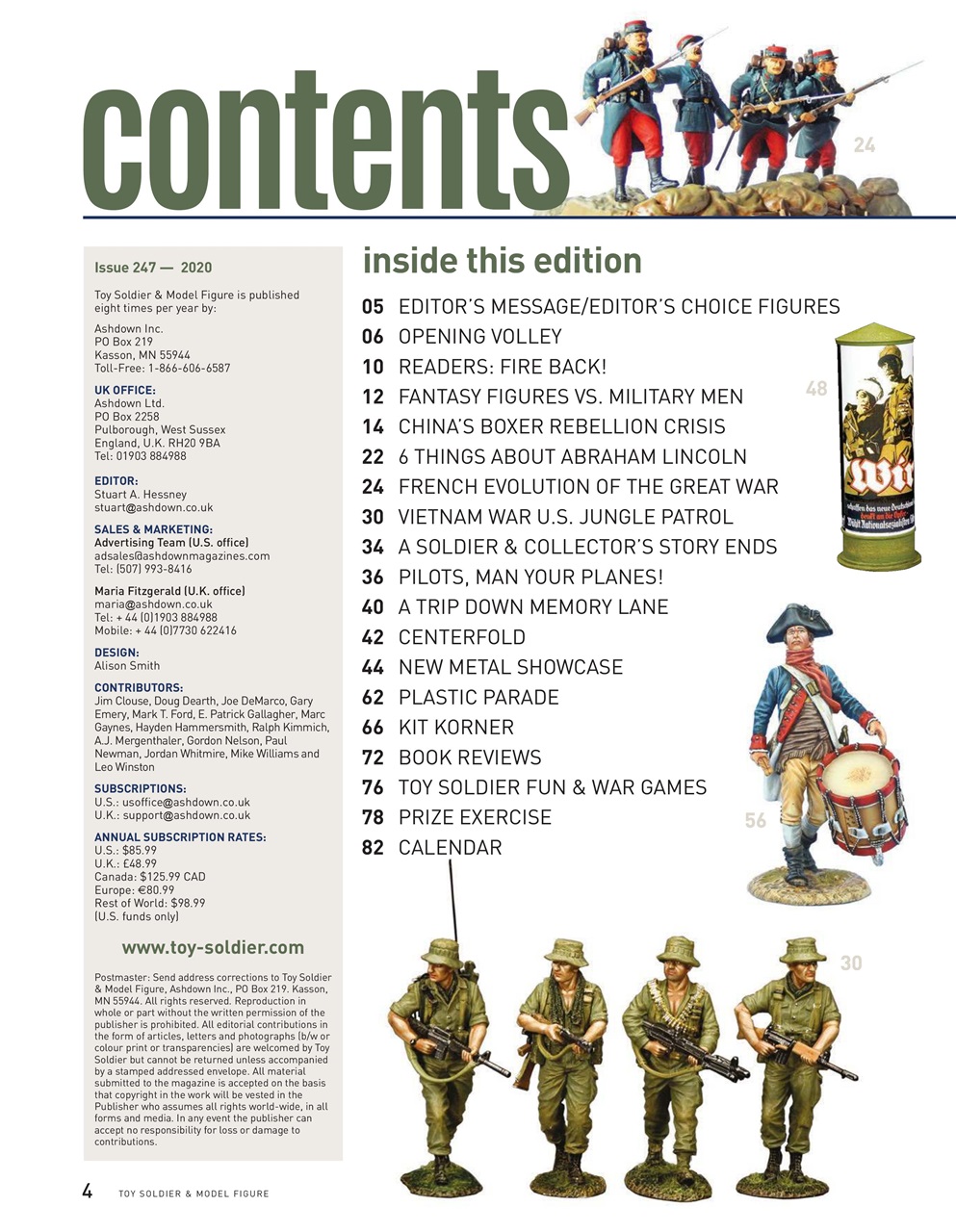 Toy Soldier & Model Figure Preview Pages