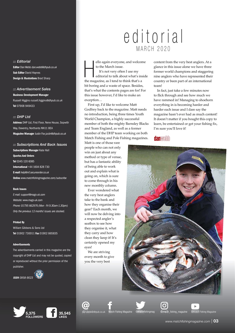 Match Fishing Preview Pages