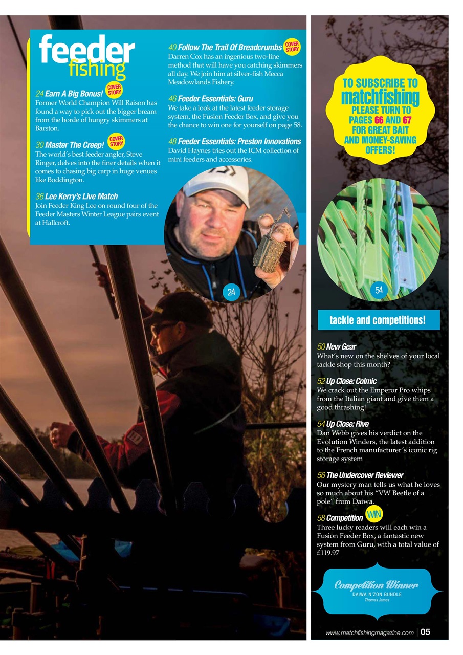 Match Fishing Preview Pages
