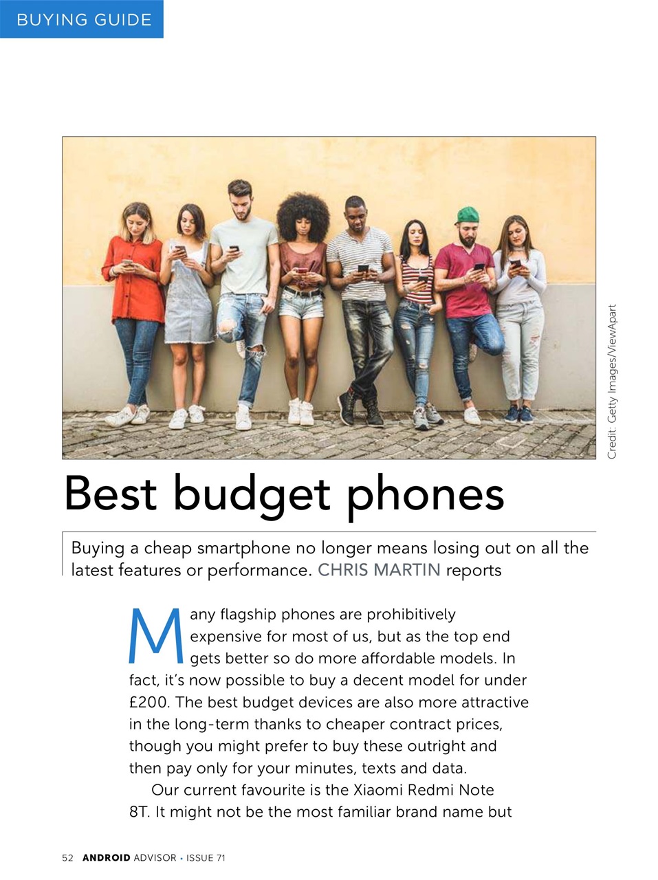 Android Advisor Preview Pages