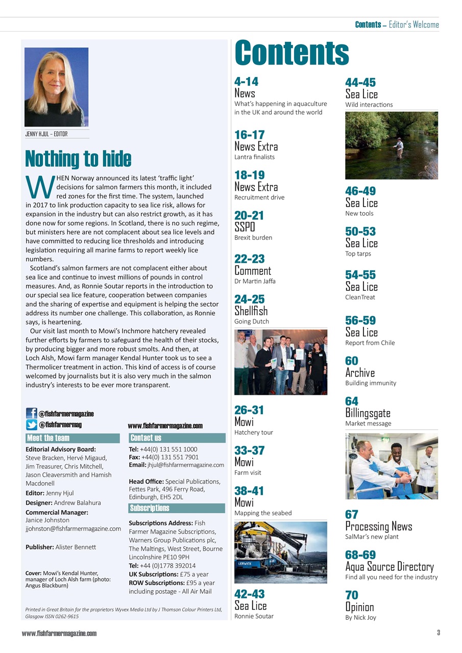 Fish Farmer Magazine Preview Pages