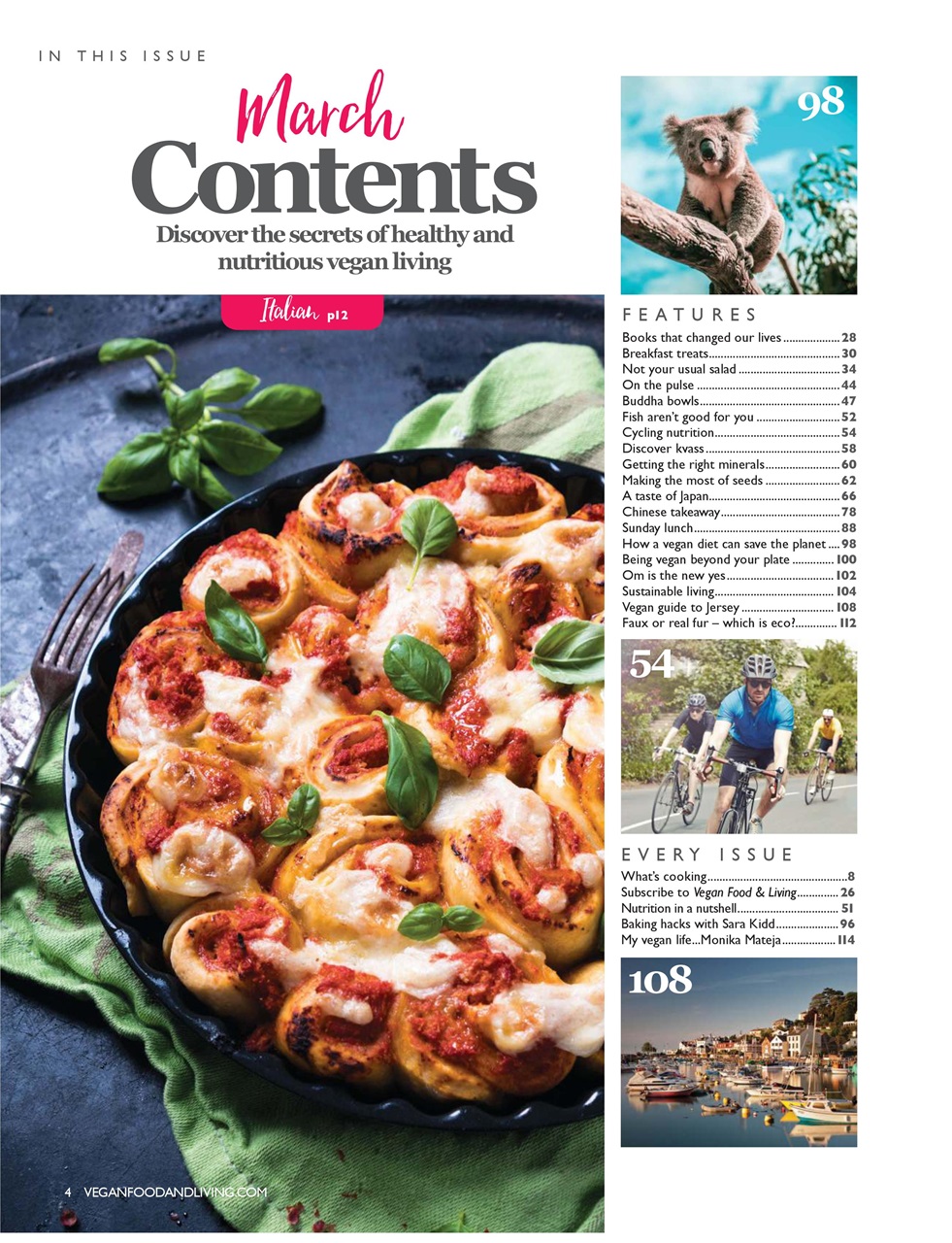 Vegan Food & Living Magazine Preview Pages