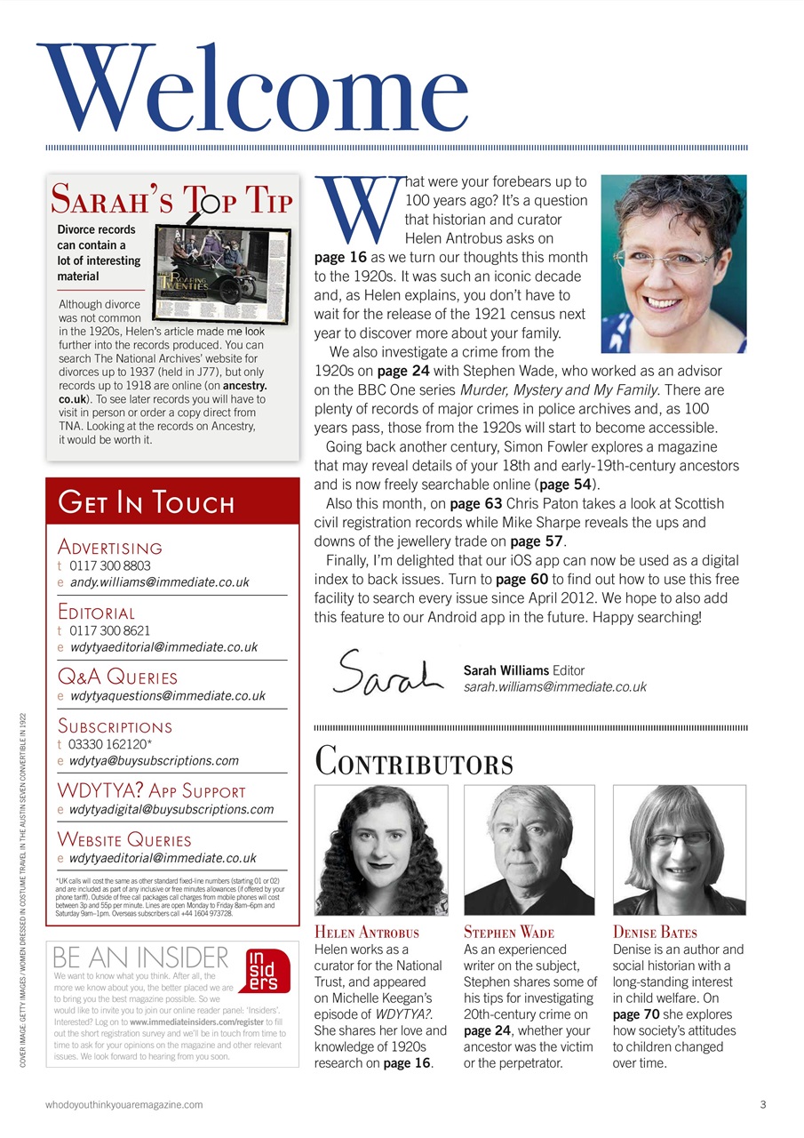 Who Do You Think You Are? Preview Pages