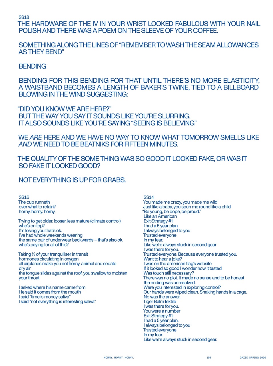 Dazed Magazine Preview Pages