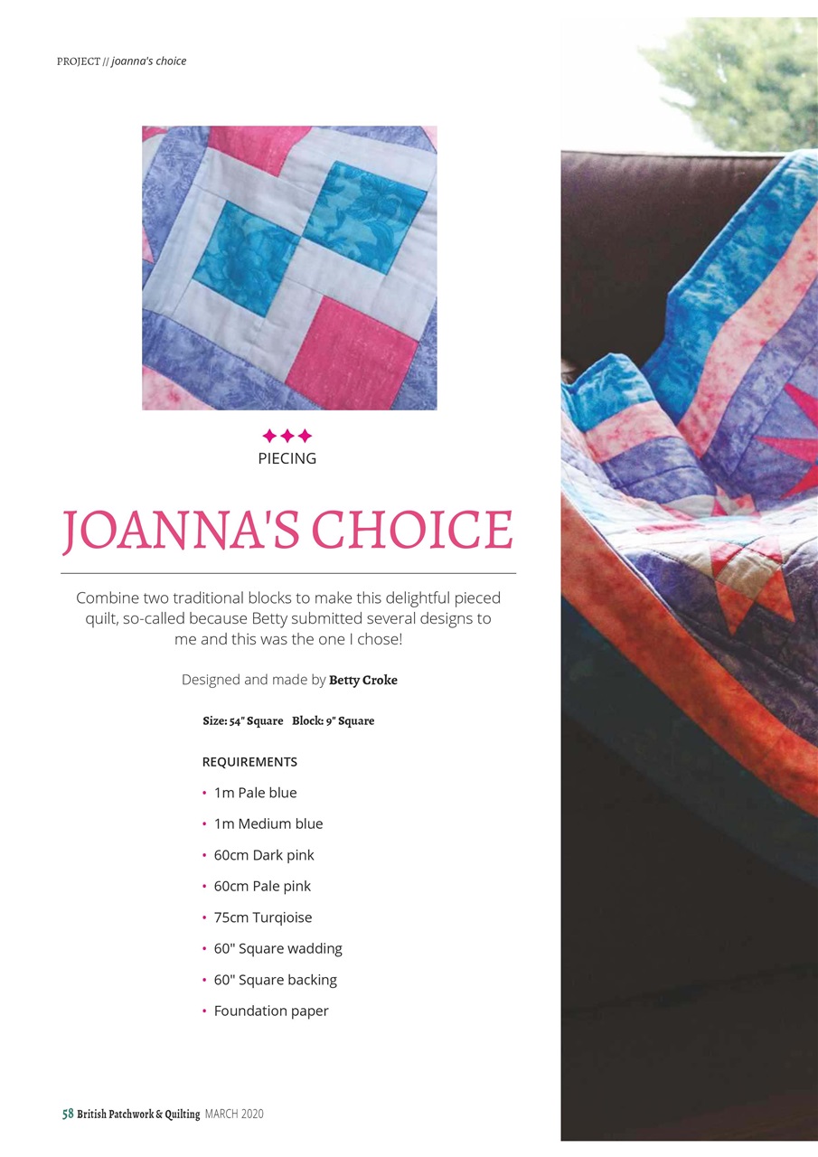 Patchwork and Quilting Preview Pages