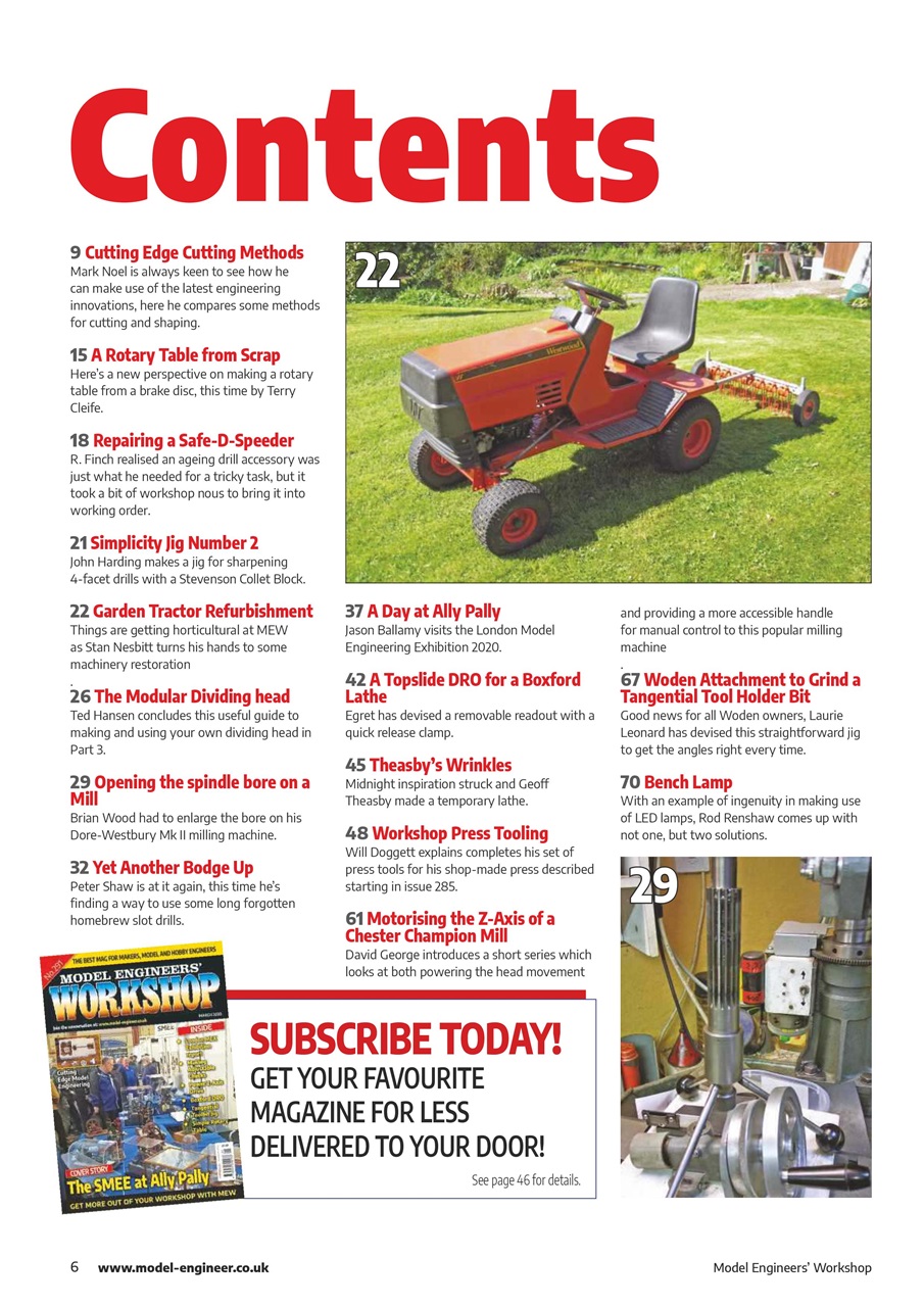 Model Engineer & Workshop Magazine Preview Pages