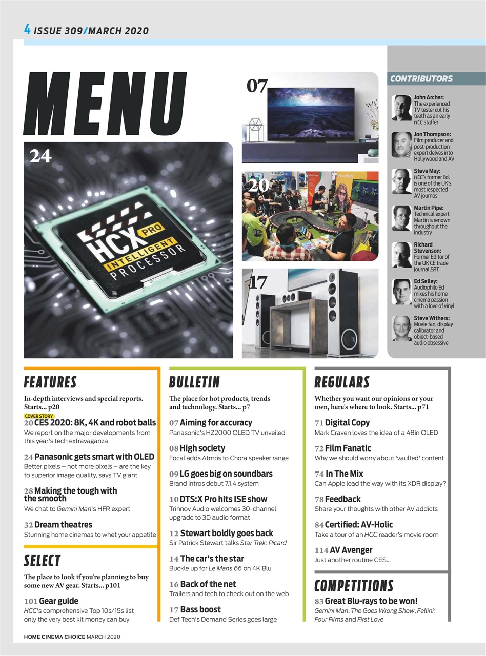 Home Cinema Choice Preview Pages