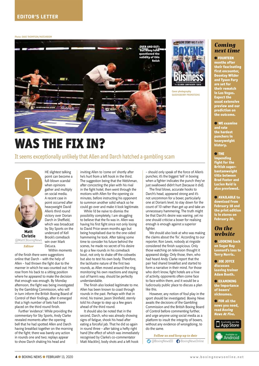 Boxing News Preview Pages