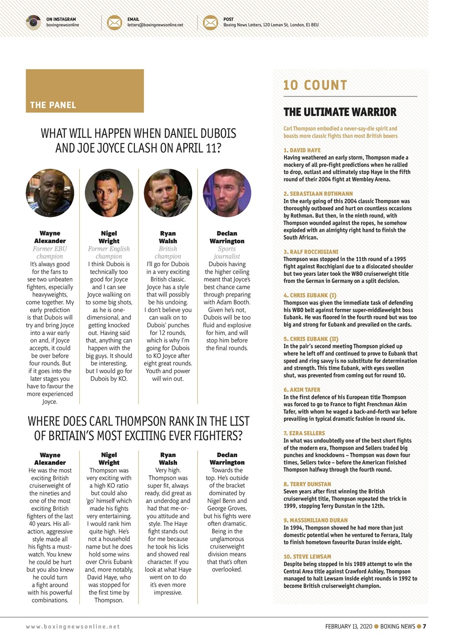 Boxing News Preview Pages