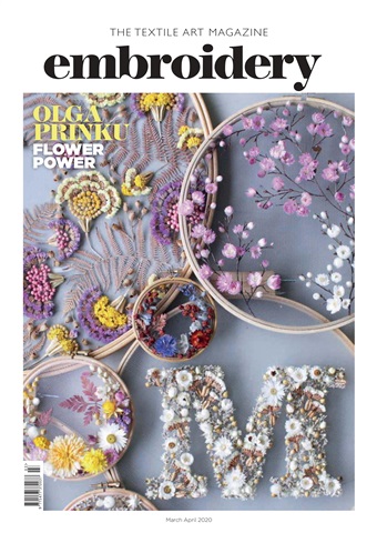 Embroidery Magazine issue Mar/Apr 20