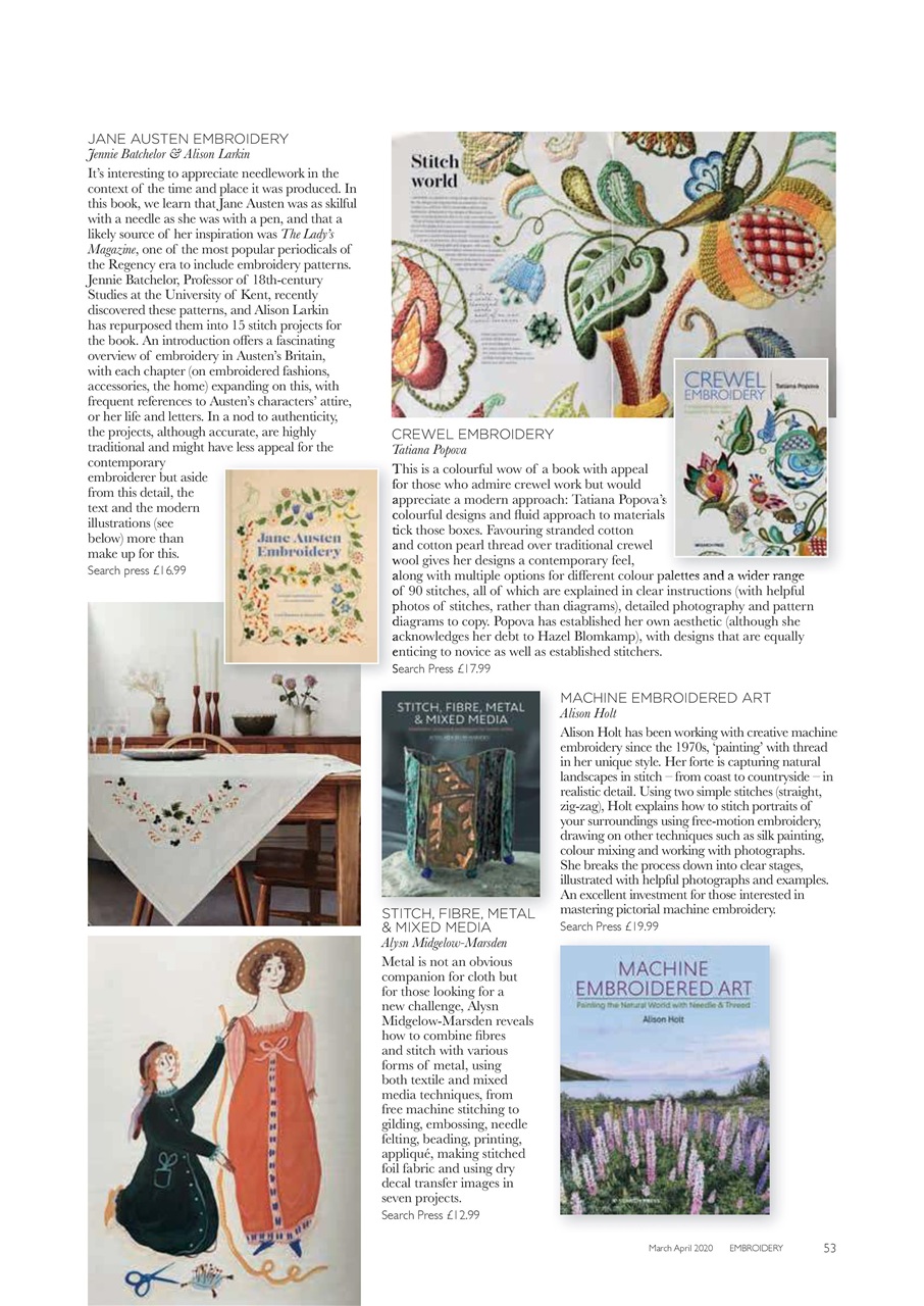 Embroidery Magazine Preview Pages