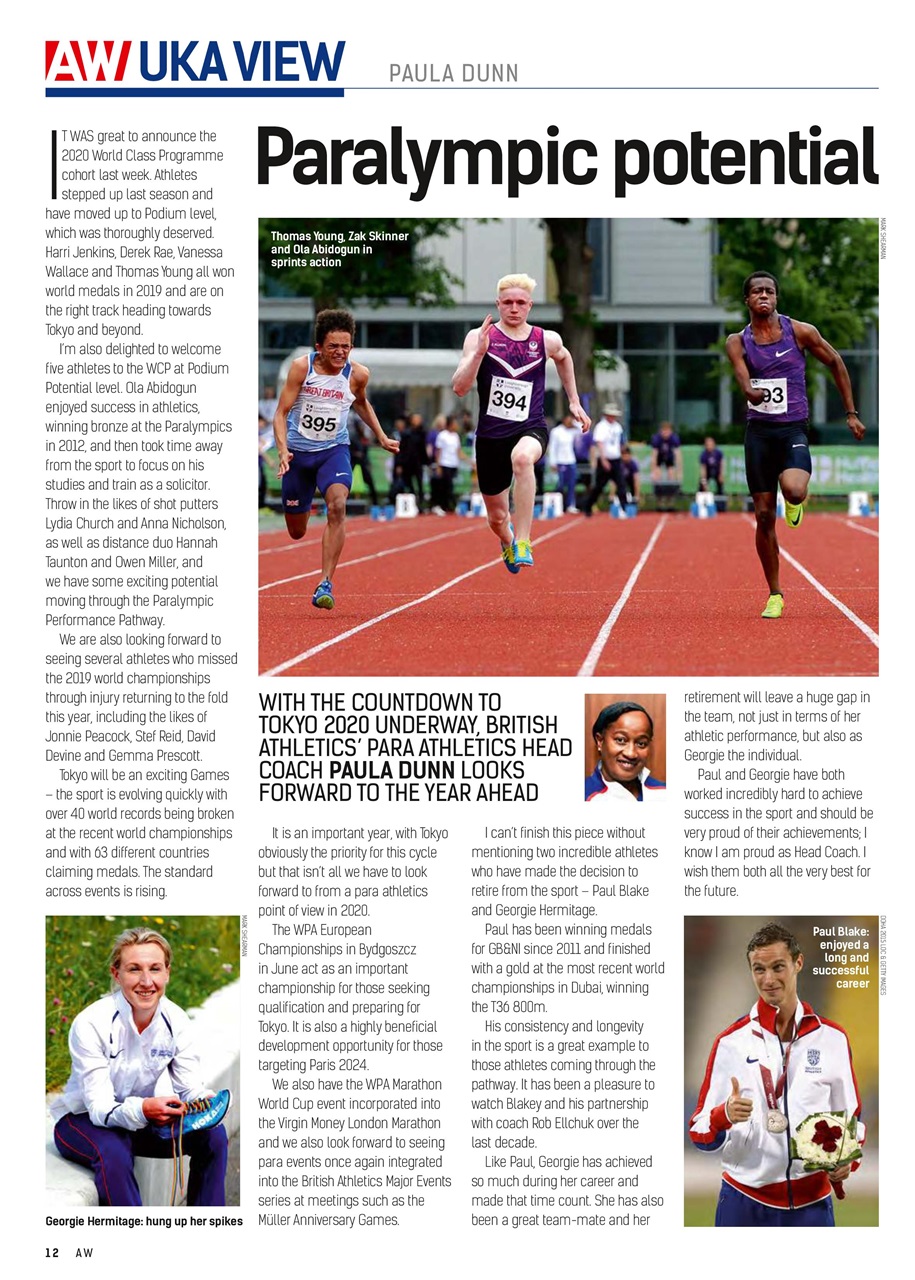 AW – Athletics Weekly Magazine Preview Pages