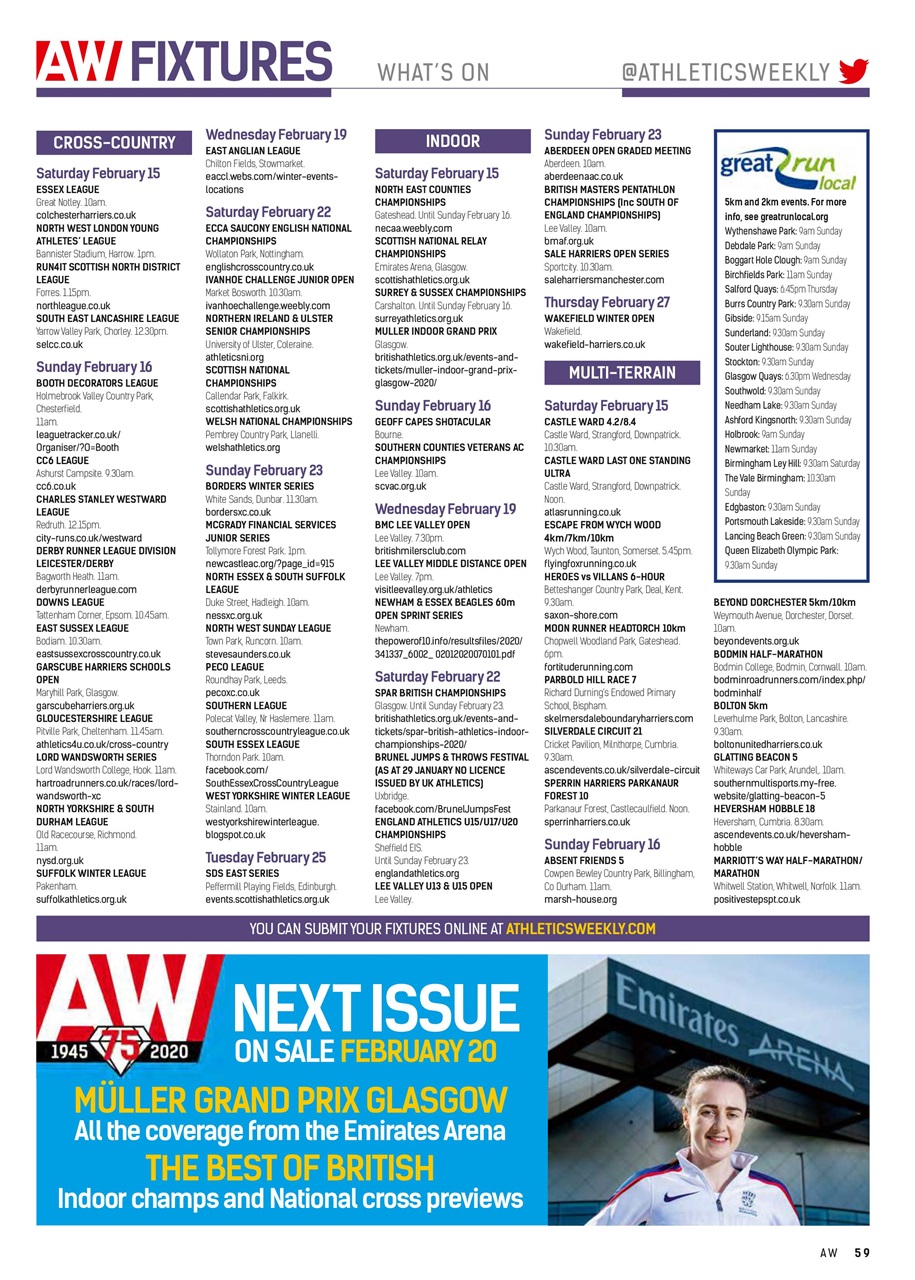 AW – Athletics Weekly Magazine Preview Pages