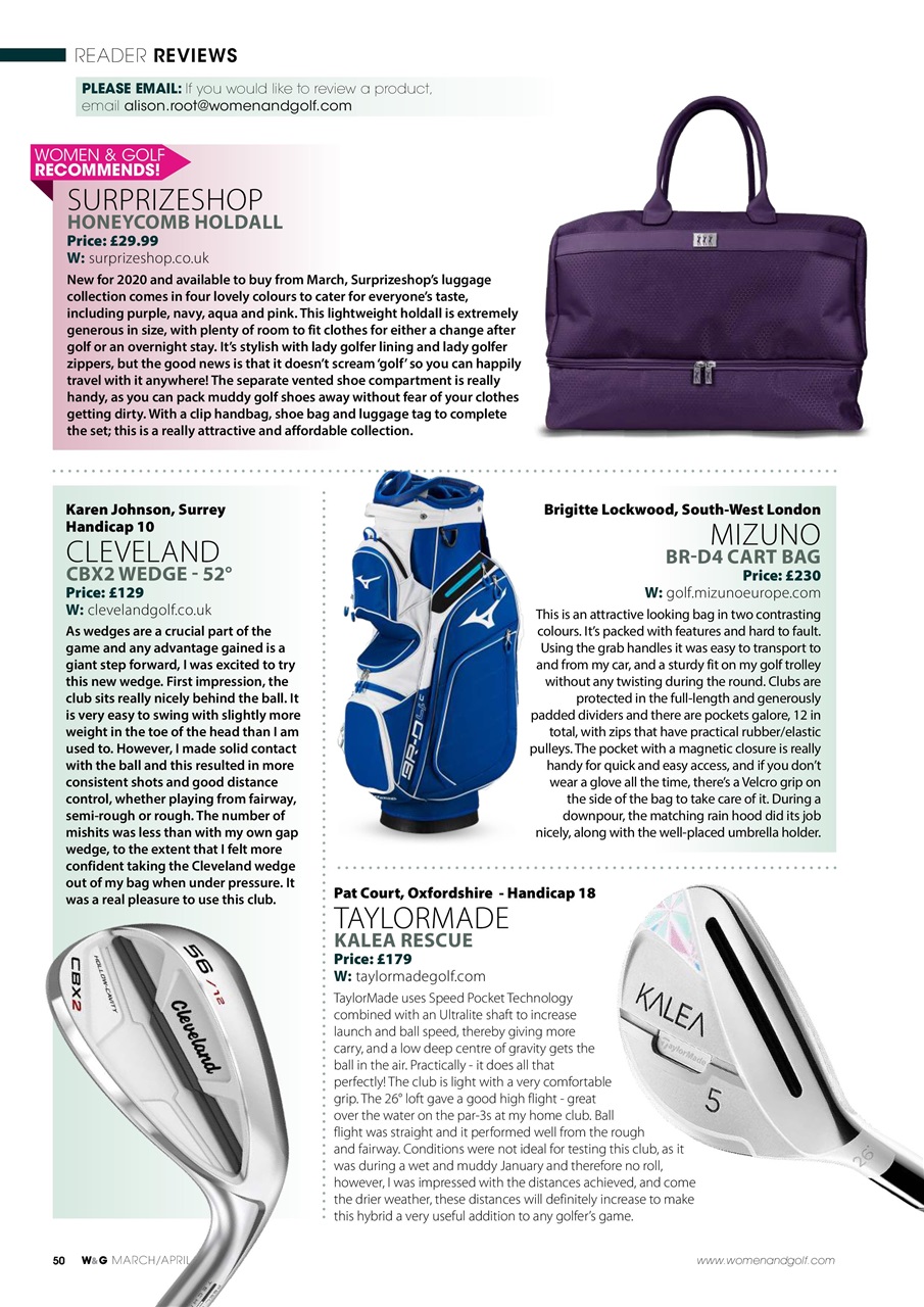 Women & Golf Magazine Preview Pages