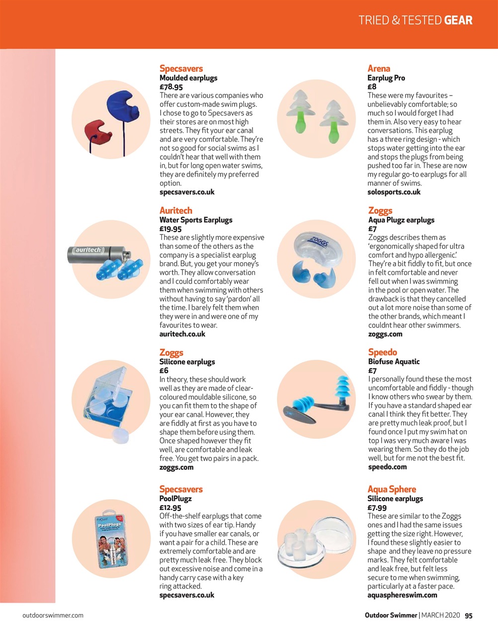 Outdoor Swimmer Preview Pages