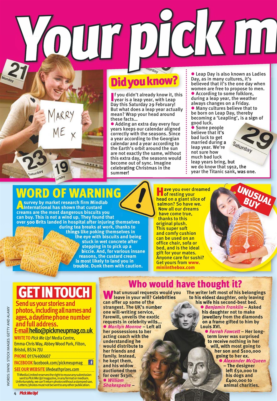 Pick Me Up Preview Pages