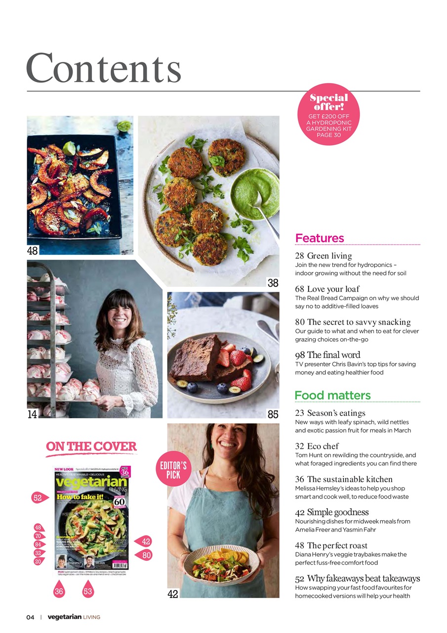 Vegetarian Living Preview Pages