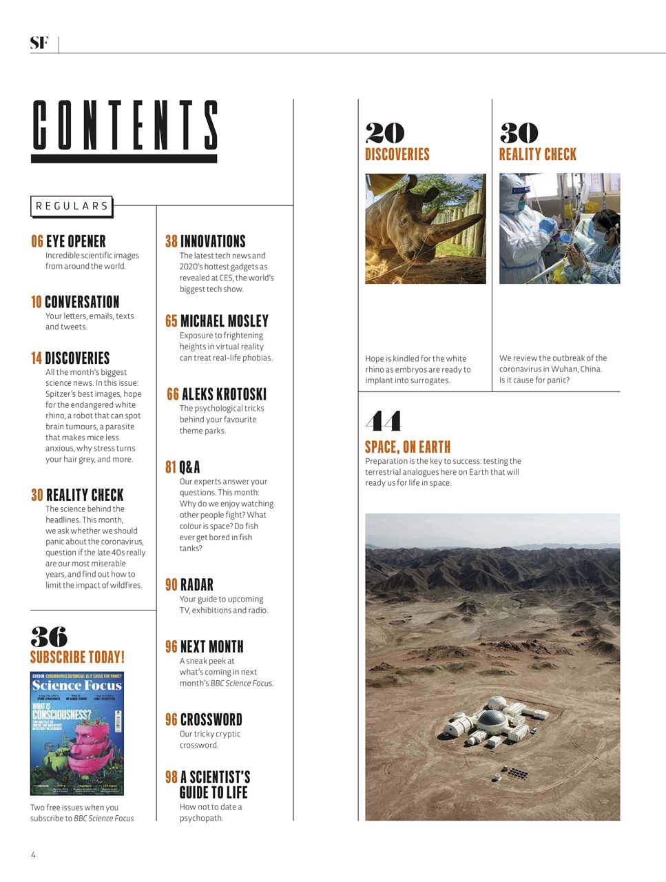 BBC Science Focus Magazine Preview Pages