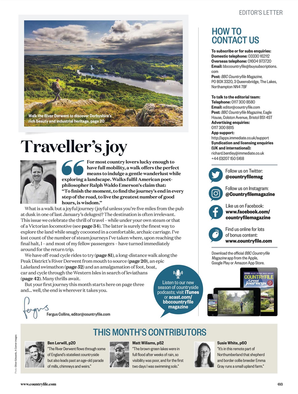 BBC Countryfile Magazine Preview Pages