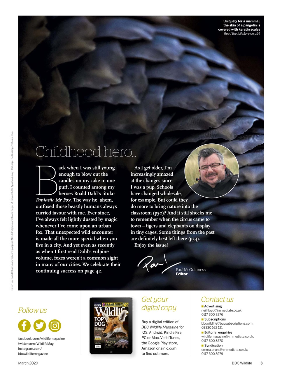 BBC Wildlife Magazine Preview Pages