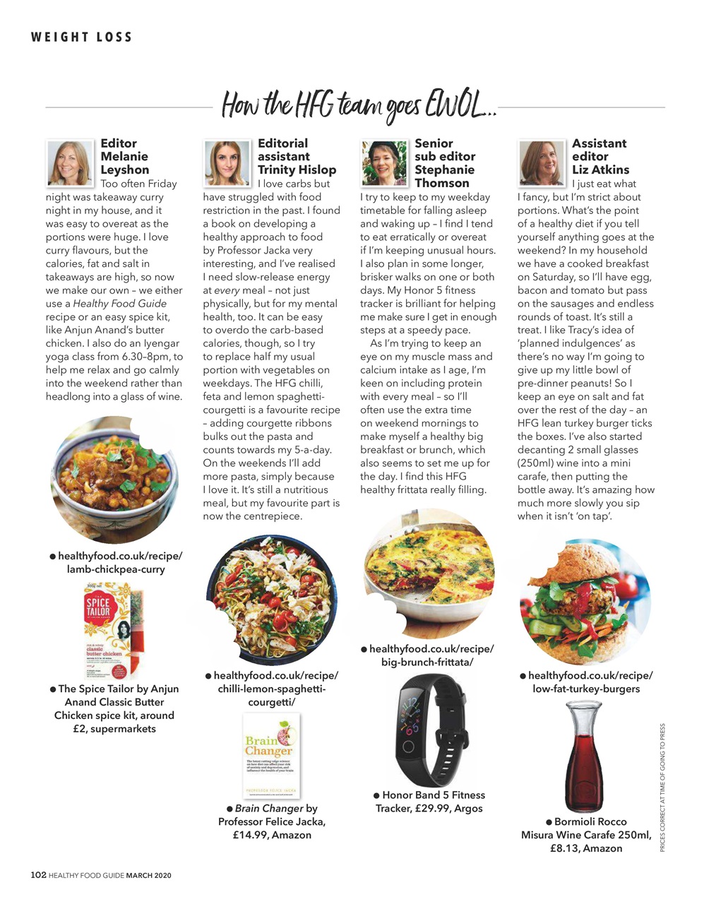 Healthy Food Guide Preview Pages