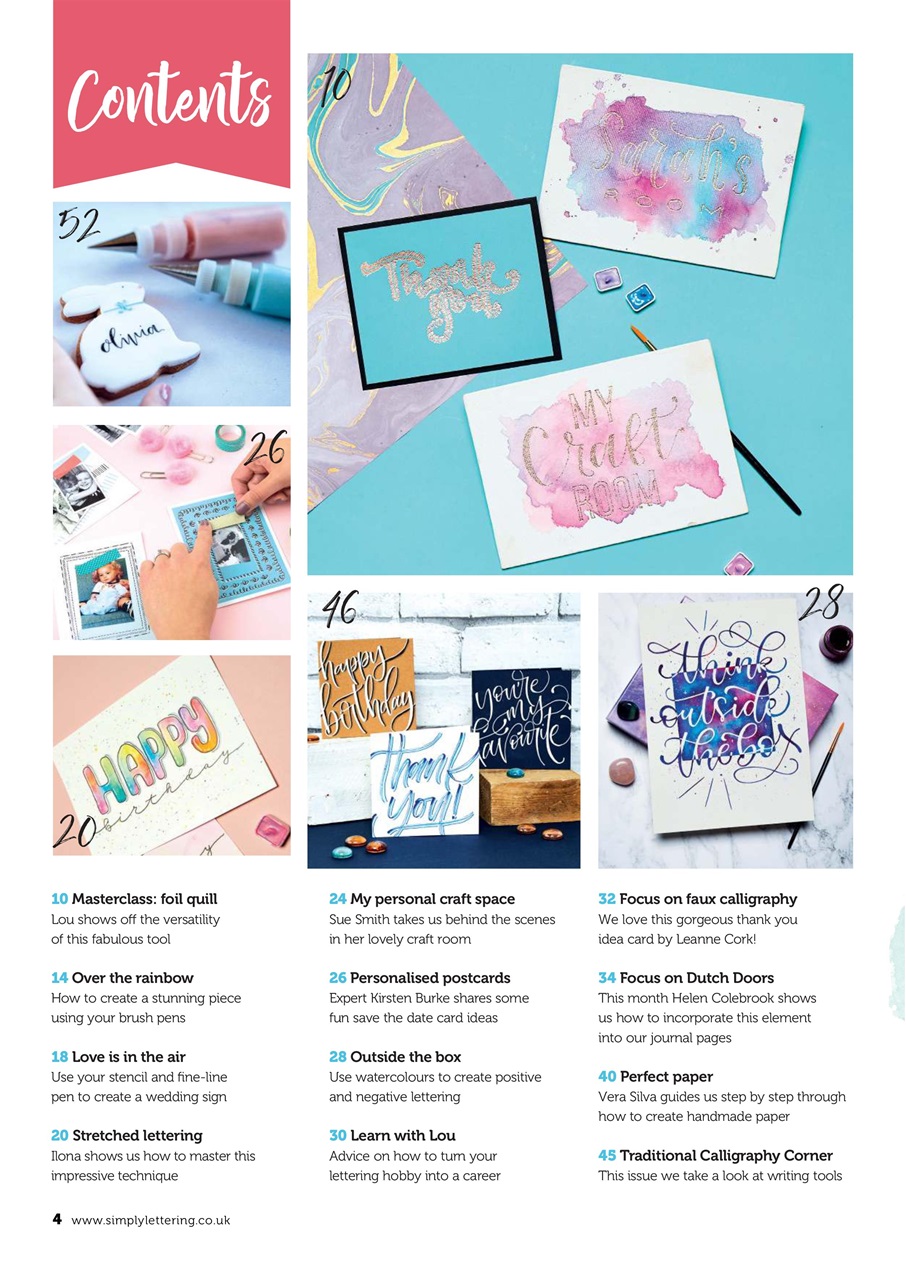 Simply Lettering Preview Pages