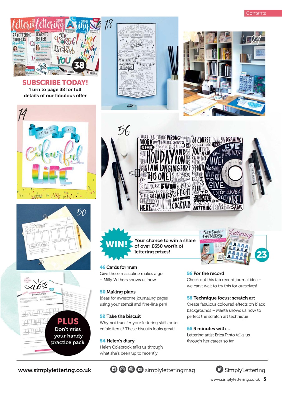 Simply Lettering Preview Pages