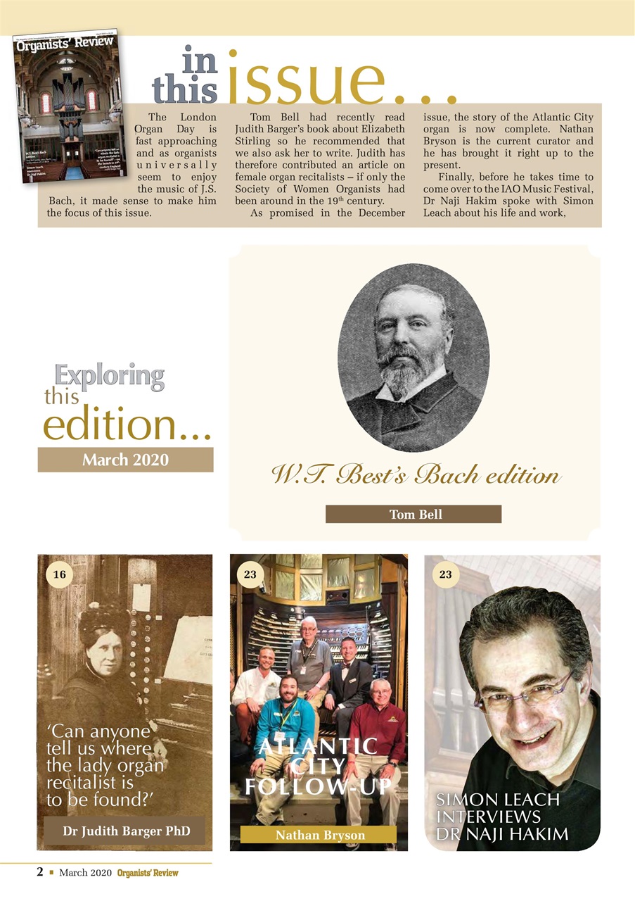 Organists' Review Preview Pages